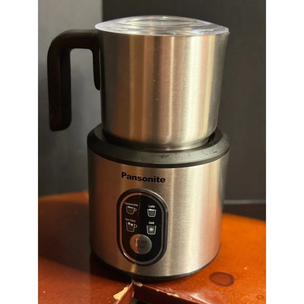 Pansonite NPJ-01 Electric Milk Frother Steamer Stainless Steel 4-in-1 500W